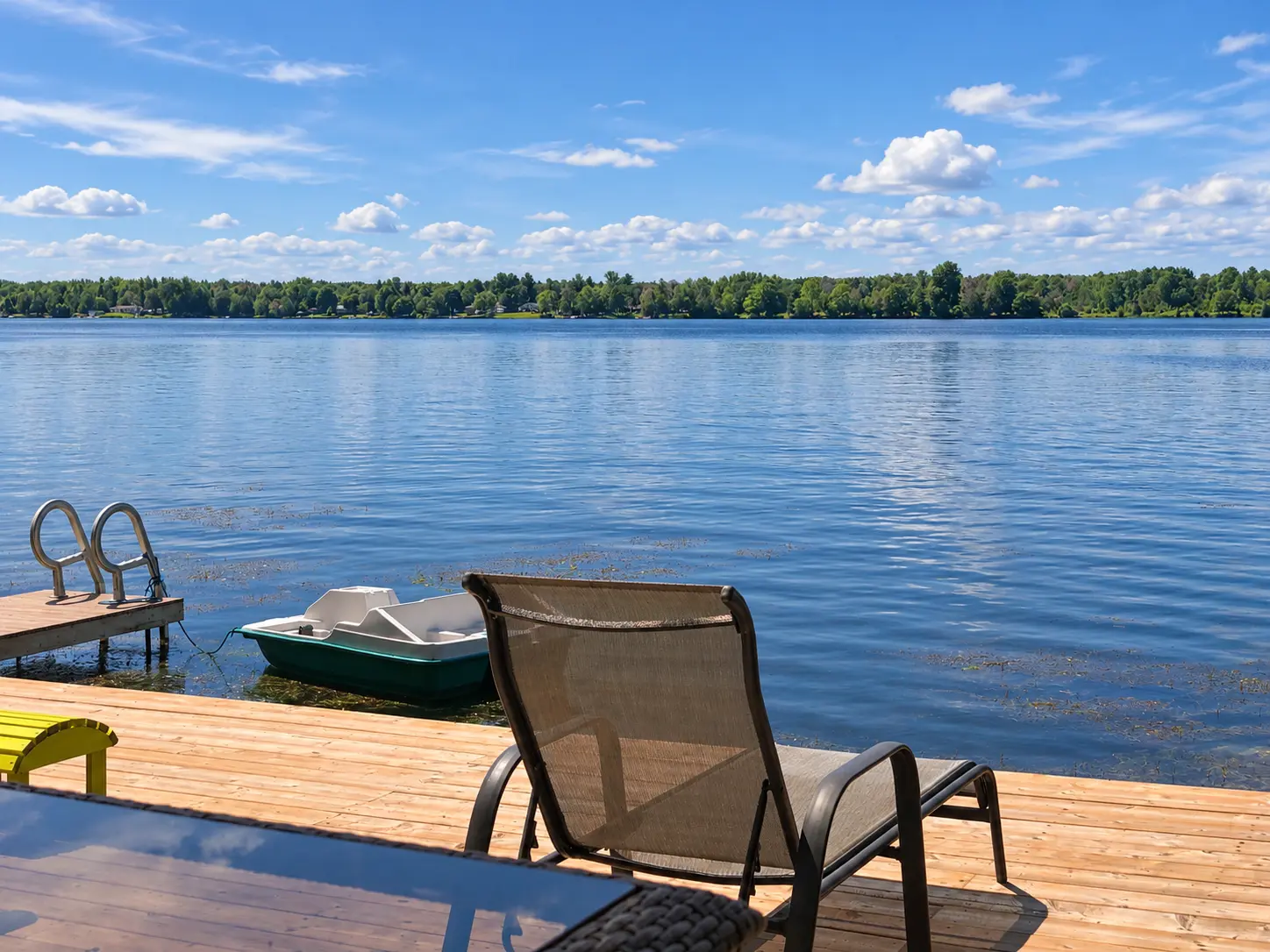 Lake view from the completed cottage deck