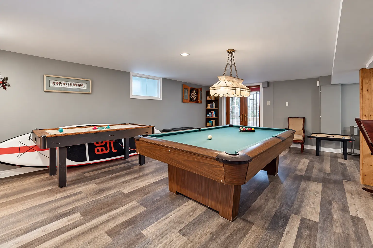 Renovated and professionally painted cottage recreation room
